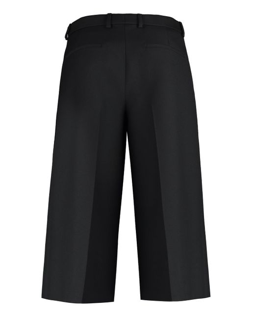 Gucci Blue Wool Silk Cropped Pant for men