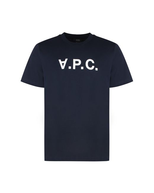 A.P.C. Blue Standard Grand Vpc Cotton T-Shirt