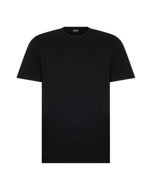 Zegna Black Classic T-Shirt for men