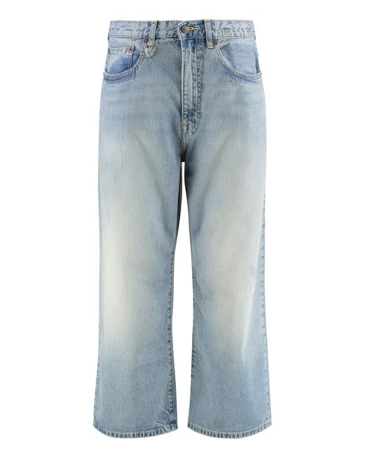 R13 Blue D Arcy Wide-Leg Jeans