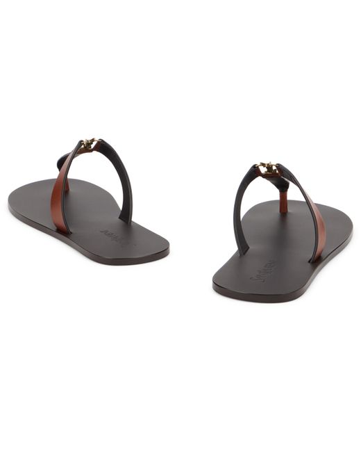 Saint Laurent Brown Babylon Sandal
