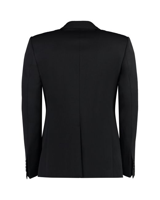Dolce & Gabbana Black Single-Breasted Wool Jacket Size 48