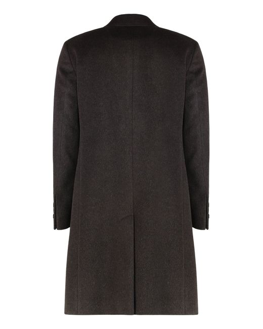 Boss Black Double-Breasted Coat for men