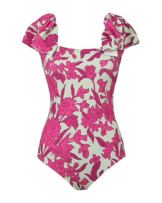 LaDoubleJ Pink Printed One-piece Swimsuit