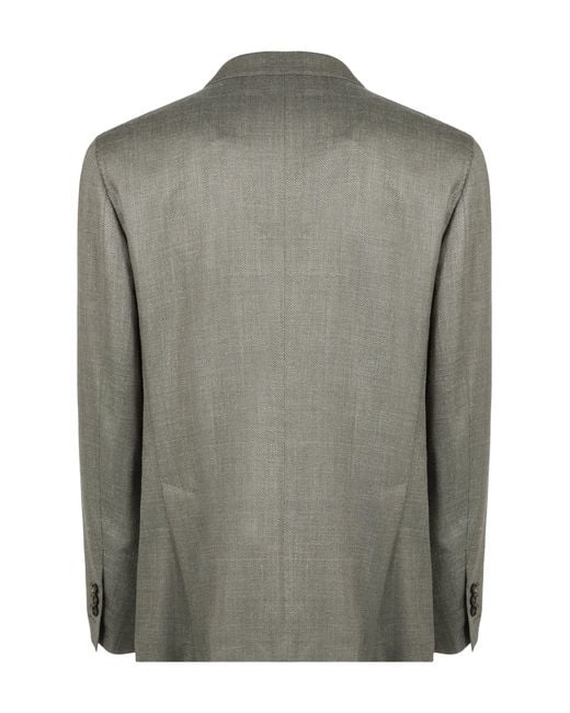 Slowear Green Double-Breasted Jacket for men