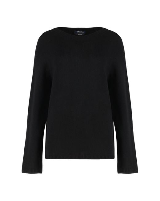 Max Mara Black Georg Crew Neck Sweater