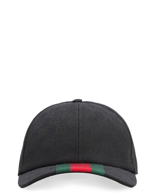 Gucci Black Gg Supreme Baseball Cap for men