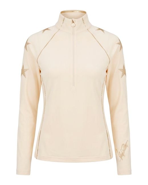 High Society Natural High Neck Sweater