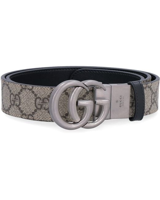 Gucci Leather GG Marmont Reversible Belt in Beige (Natural) for Men | Lyst