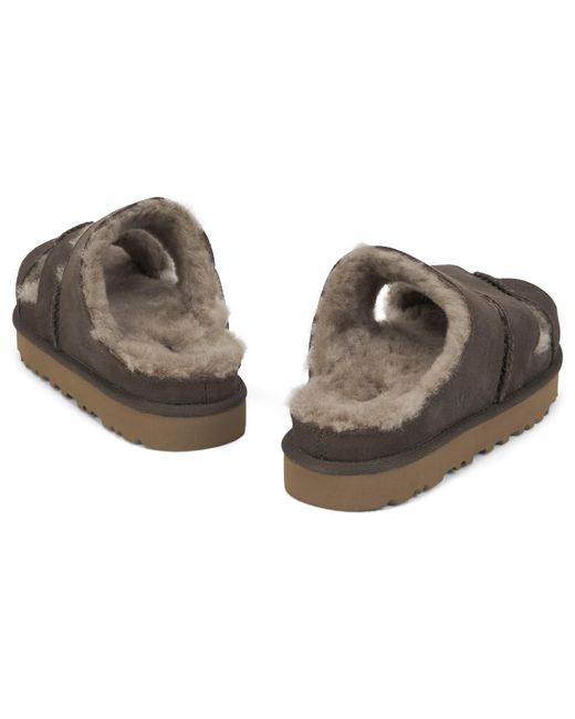 Ugg Brown Elegant Minimalist Slip-Ons For Everyday Comfort