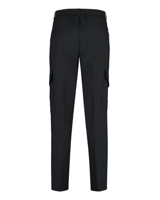 Versace Black Technical Fabric Pants for men