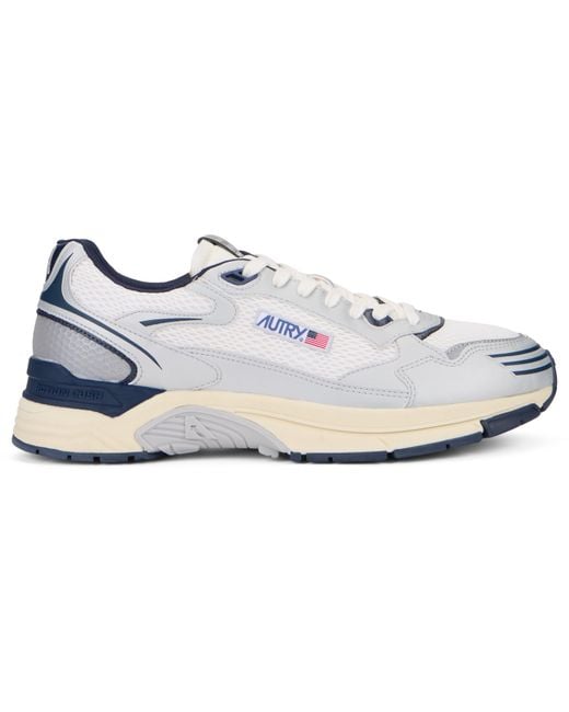Autry White Low-Top Sneaker Hyperway for men