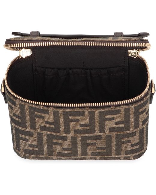 Fendi Gray Mini Vanity Handbag