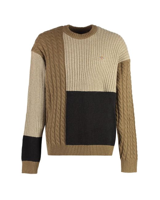 Dickies Black Lucas Cotton Blend Crew-Neck Sweater for men