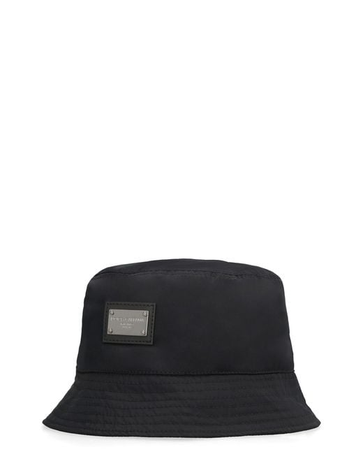 Dolce & Gabbana Black Bucket Hat for men