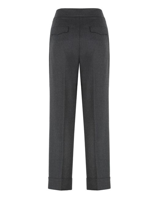 Peserico Gray Cropped Pants