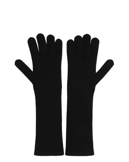 Max Mara Black Cashmere Gloves