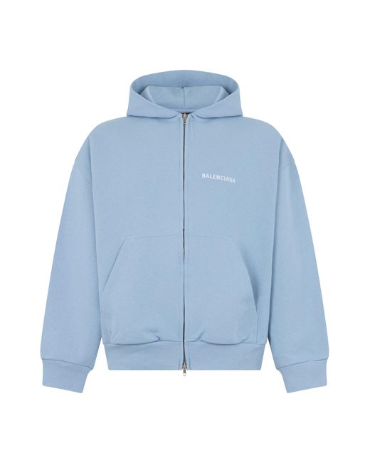 Balenciaga Blue Hoodie for men