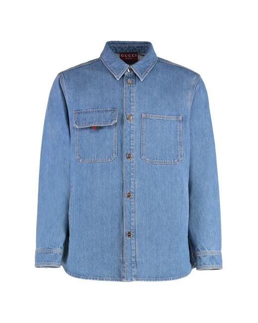 Gucci Blue Shirt for men