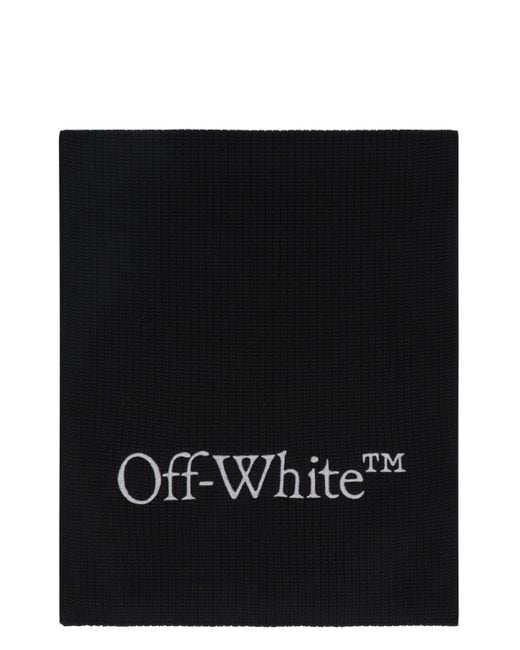 Off-White c/o Virgil Abloh Black Bookish Knit Scarf for men