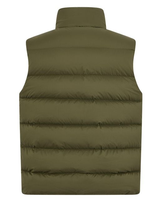 Moncler Green Padded Gilet For Mid Seasons for men