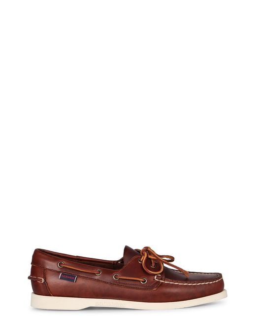 Sebago Brown Portland Leather Boat Shoes