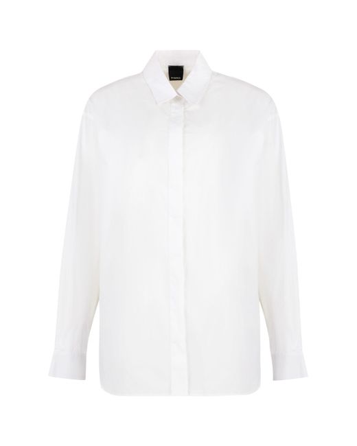 Pinko White Bridport Oversize Shirt