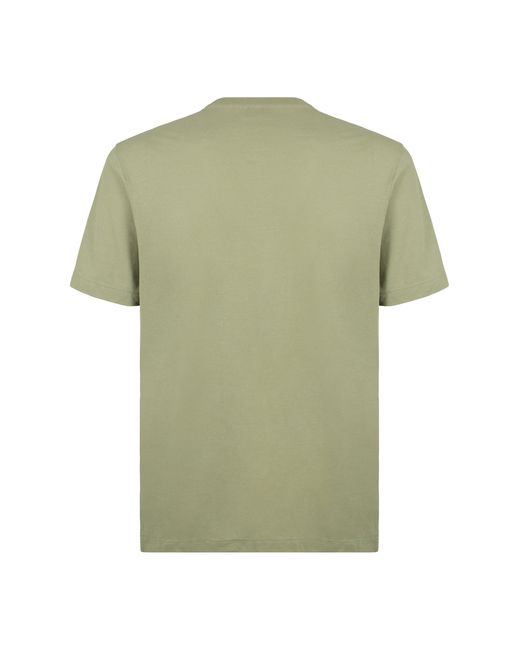Slowear Green Crew Neck T-Shirt Made Of Cotton for men