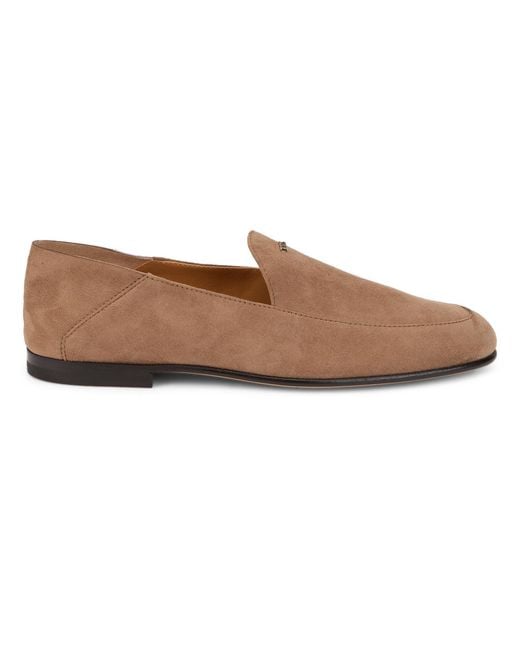 Tod's Brown Suede Moccasins