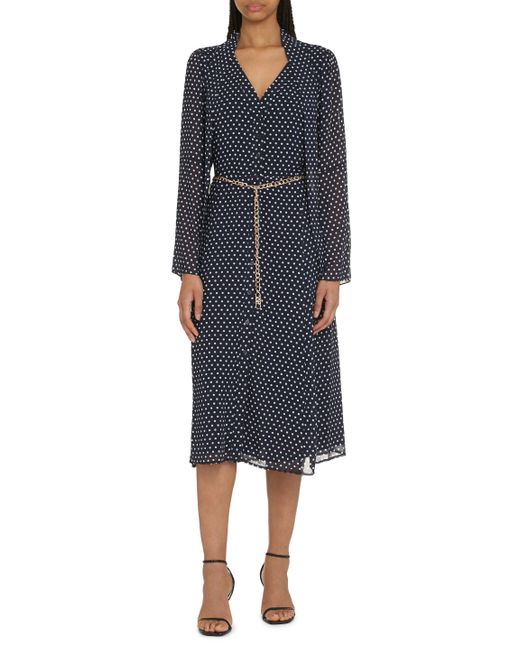 MICHAEL Michael Kors Blue Georgette Dress