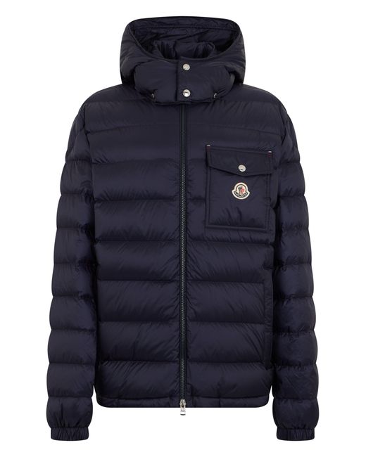 Moncler Blue Verith Jacket With Hood for men