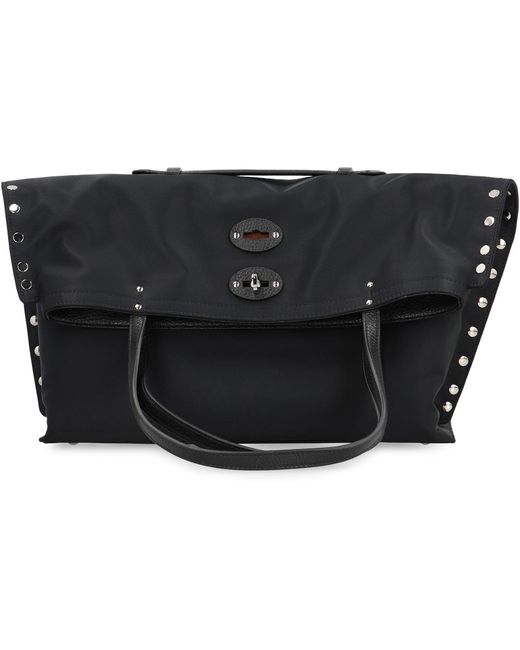 Tote bag A'spasso® in pelle di Zanellato in Black