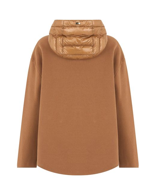 Herno Brown Padded Jacket With Hood