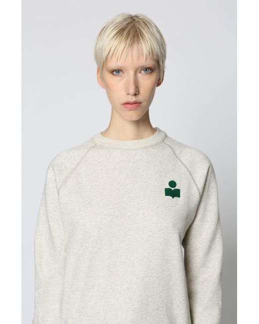 Isabel Marant White Cotton Crew-neck Sweatshirt