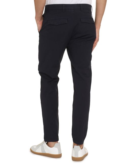 Department 5 Blue Prince Stretch Cotton Chino Trousers for men
