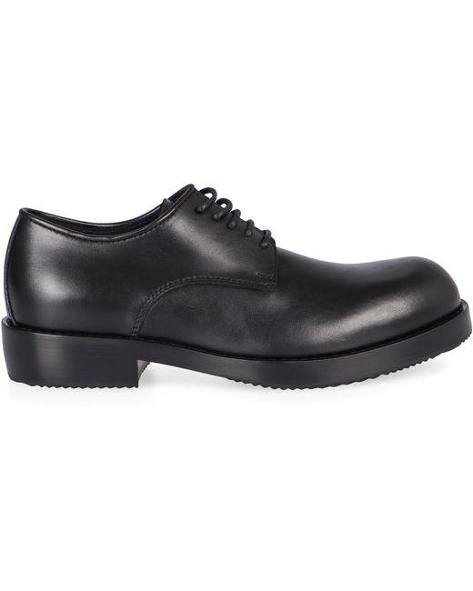 Dries Van Noten Black Leather Lace-Up Shoes for men