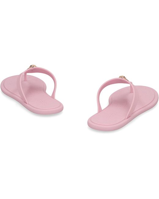 Versace Multicolor Alia Flat Rubber Sandals