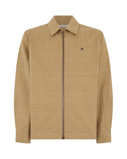 Burberry Natural Check Cotton Jacket
