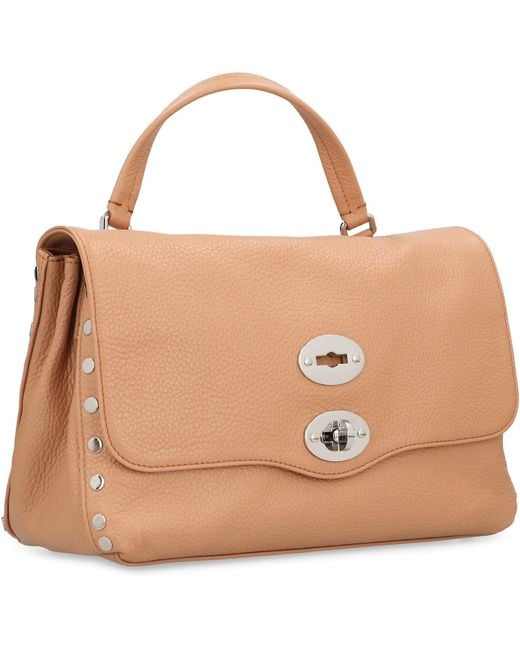 Borsa a mano Postina S in pelle di Zanellato in Brown