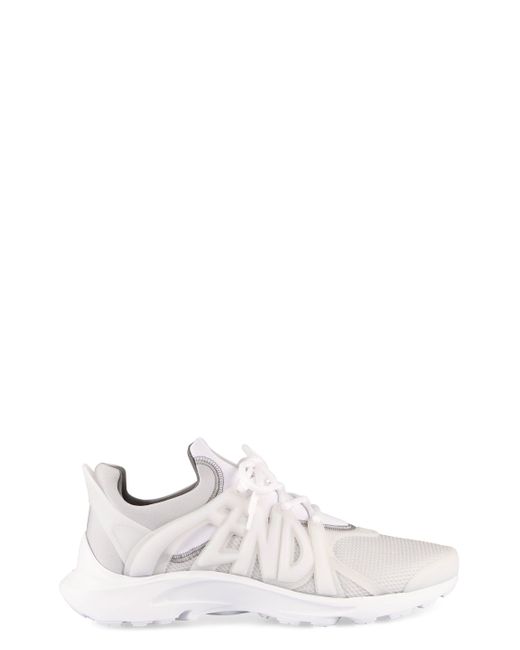 Sneakers low-top Tag di Fendi in White da Uomo