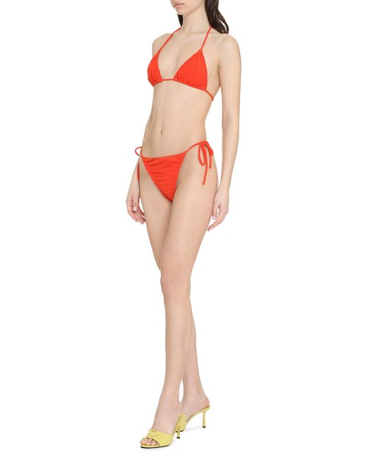 Reina Olga Red Concetta Triangle Bra Bikini
