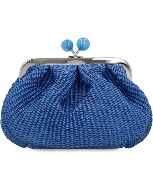 Weekend by Maxmara Blue Pasticcino Raffia Bag