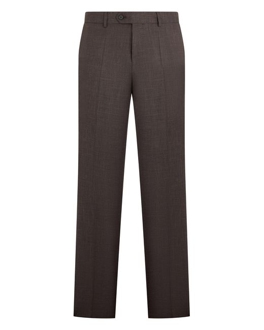 Boss Gray Wool Blend Trousers