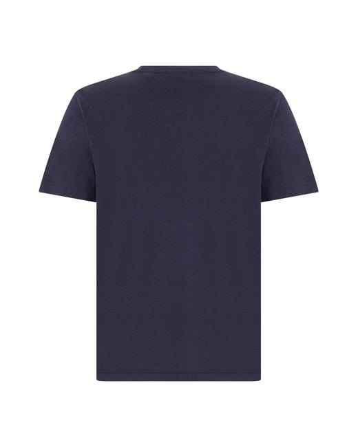 Gant Blue Regular Fit Cotton T-Shirt for men