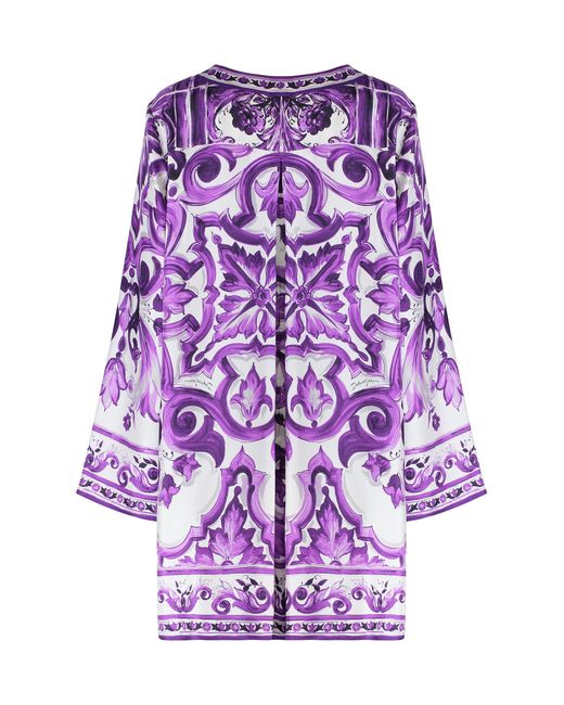 Dolce & Gabbana Purple Short Dresses