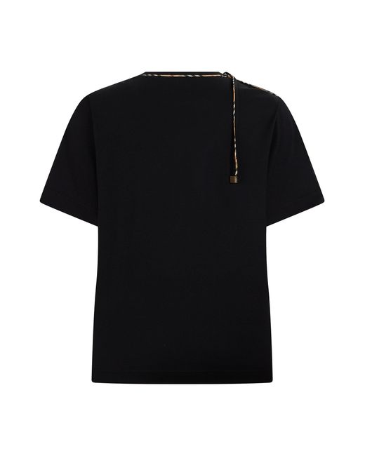 Burberry Black Cotton Short-Sleeve T-Shirt