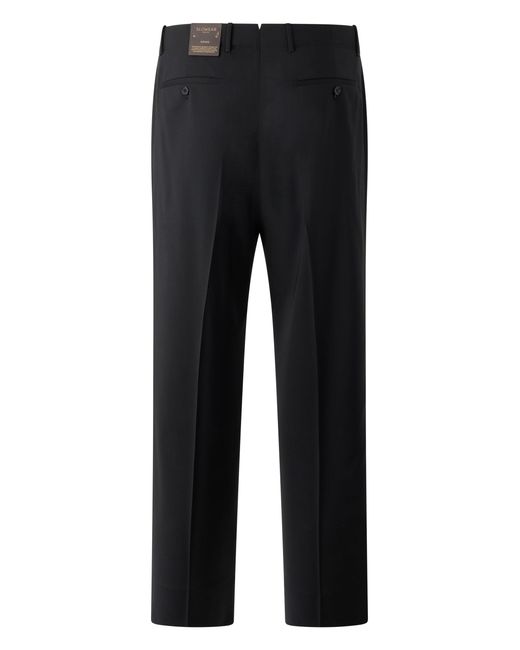 Slowear Black Virgin Wool Pants for men