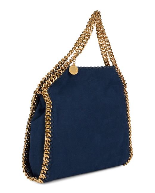 Stella McCartney Blue Falabella Mini Handbag, Rectangular Polyester Shoulder Bag