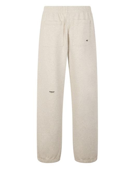 Represent White Sports Trousers for men