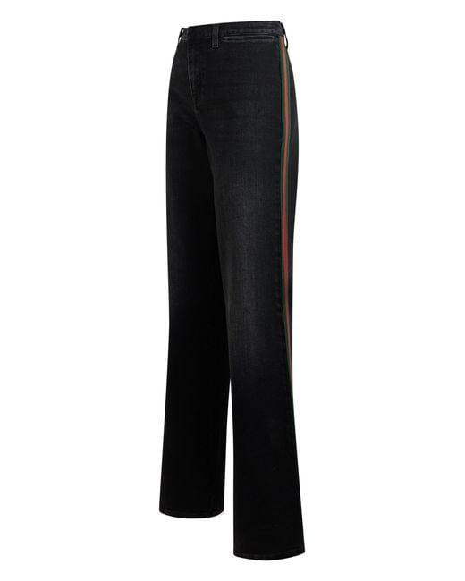Gucci Black Denim Cotton Palazzo Jeans
